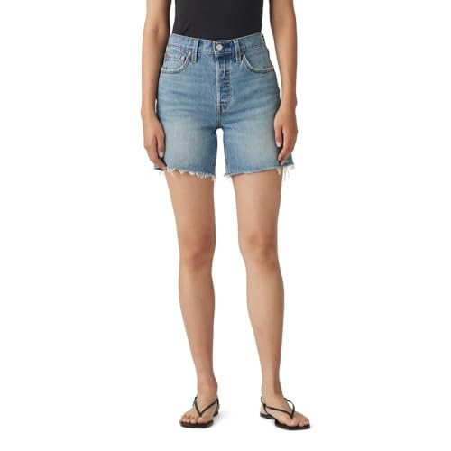 Levi's Women's 501 Mid Thigh Short, (New) Ticked and Untied, 26 | Amazon (US)