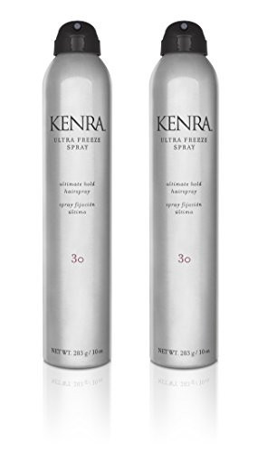 Kenra Ultra Freeze Spray 30 | Ultimate Hold Hairspray | Long-Lasting, Ultra-Firm Hold |Fast-Drying Formula| Provides Humidity Resistance |High Shine, Flake-Free Finish |All Hair Types | 10 oz (2-Pack) | Amazon (US)