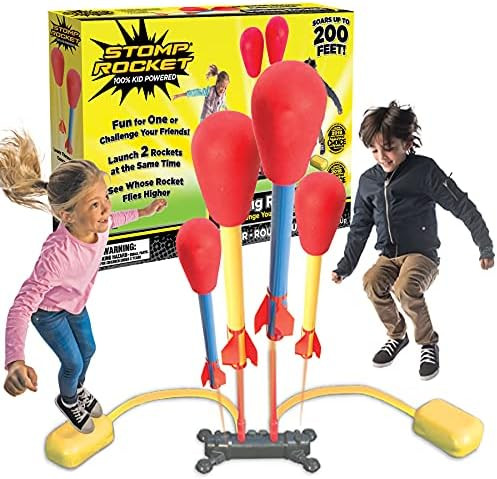 Amazon.com: Stomp Rocket The Original Dueling Rockets Launcher, 4 Rockets and Toy Rocket Launcher... | Amazon (US)