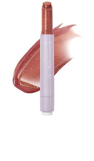 tarte Maracuja Juicy Lip Vinyl in Shimmering Cinnamon Spice. | Revolve Clothing (Global)
