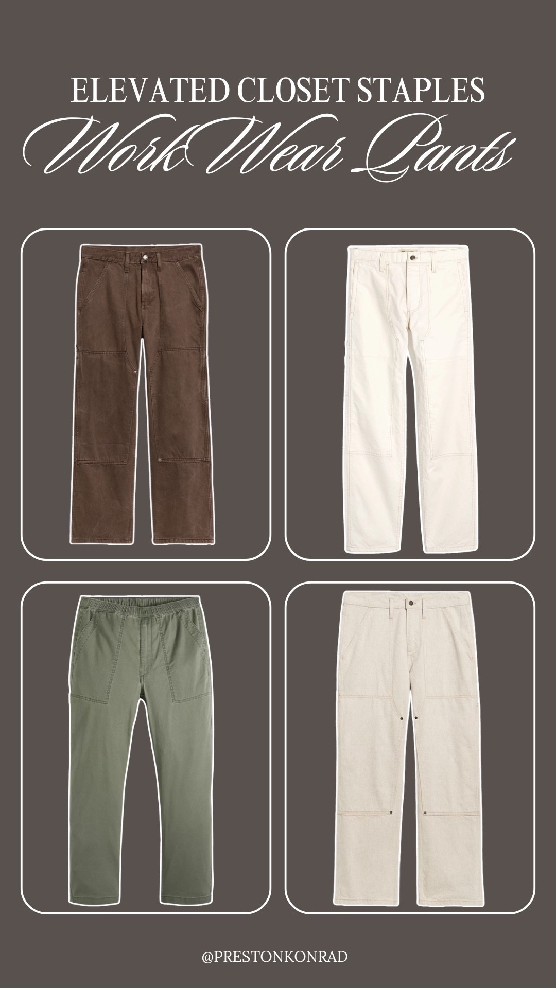 Workwear pants are an essential for spring, think cargo pants but a little more elevated 🤏🏼🤏🏼

#LTKMens #LTKootd #LTKWorkwear
