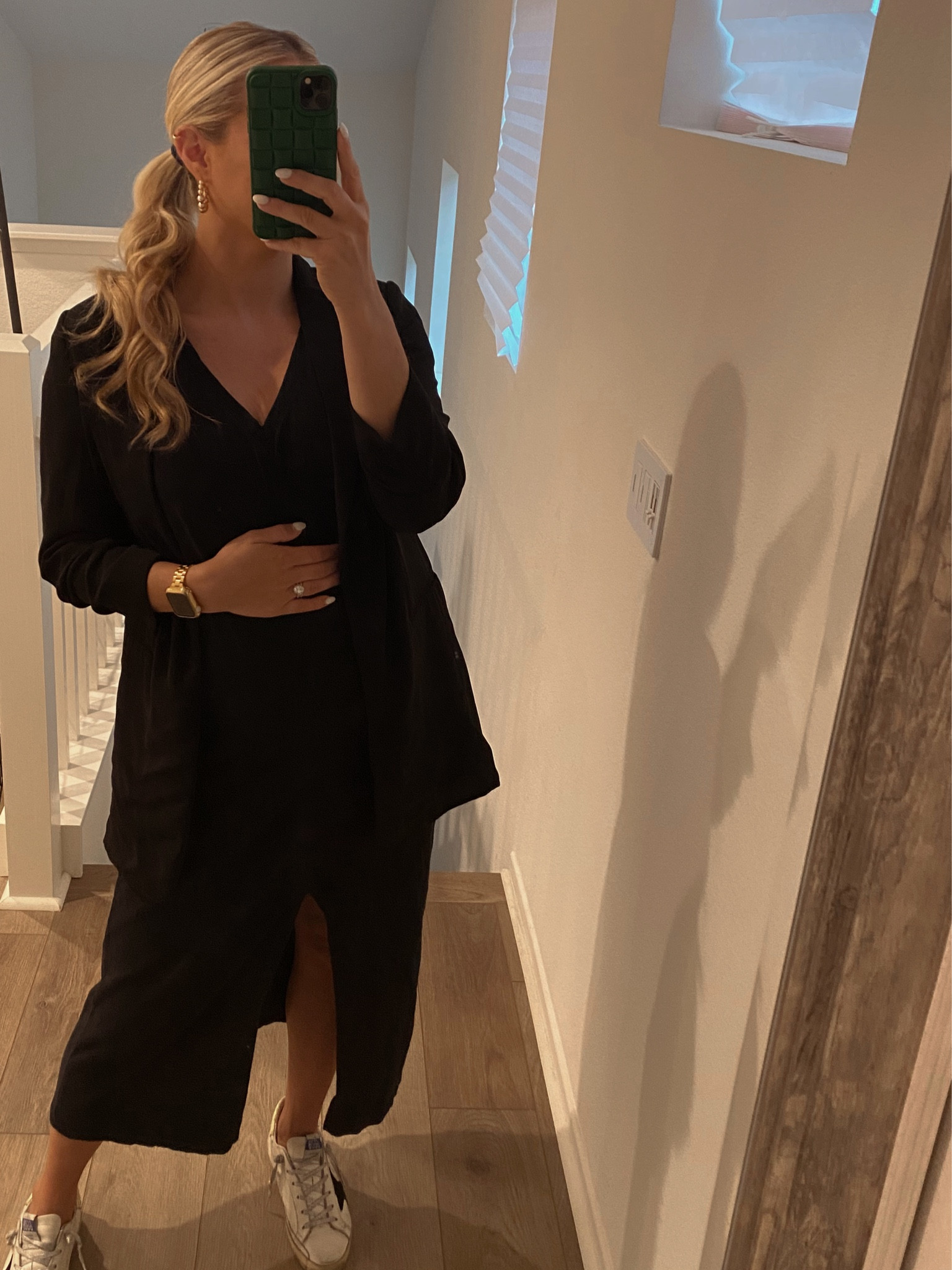 Outfit repeater 👼🏼🖤 

Second trimester | first time mom | boy mom | pregnant work outfit 

#LTKbump #LTKfit #LTKunder50