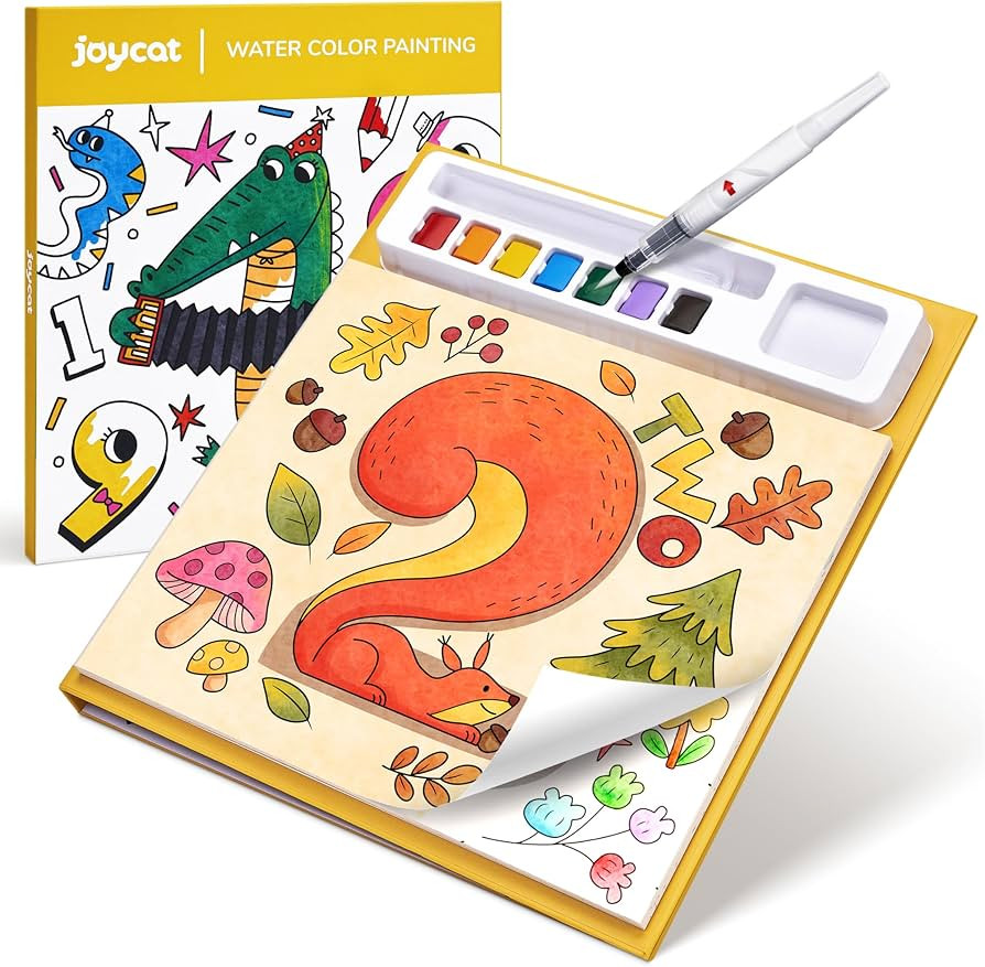 JoyCat Paint with Water Coloring Books for Toddlers, Watercolor Painting Sets for Kids Ages 3-5 4... | Amazon (US)
