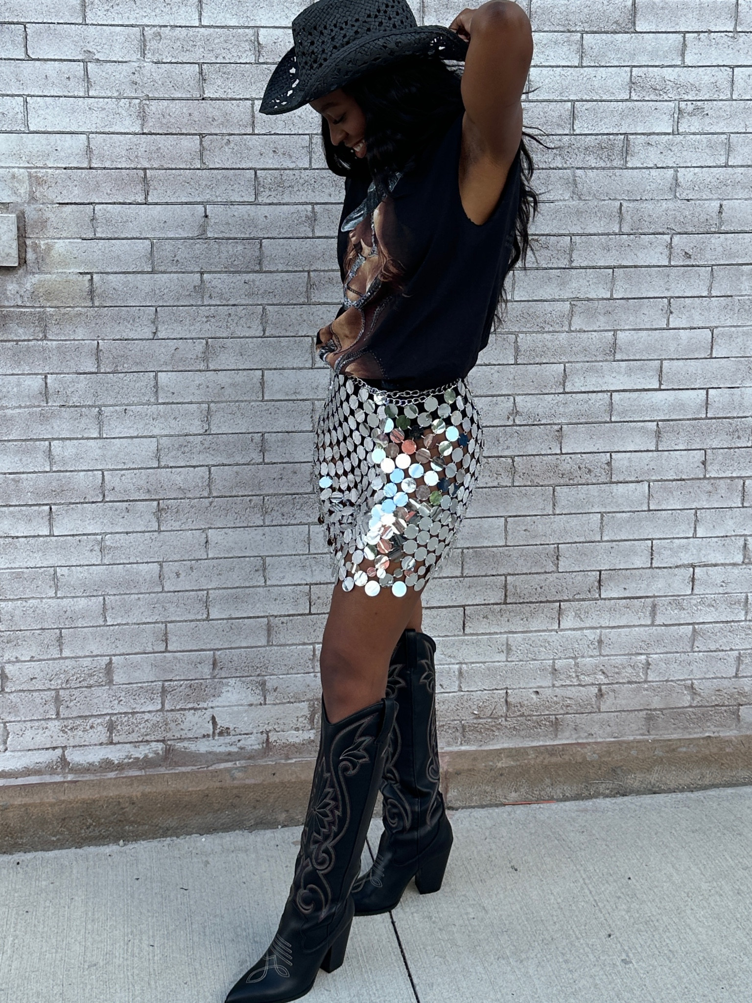 Renaissance Tour #beyonce. Skirt is from 12th Tribe. Linked something similar

#LTKunder100 #LTKstyletip #LTKFind