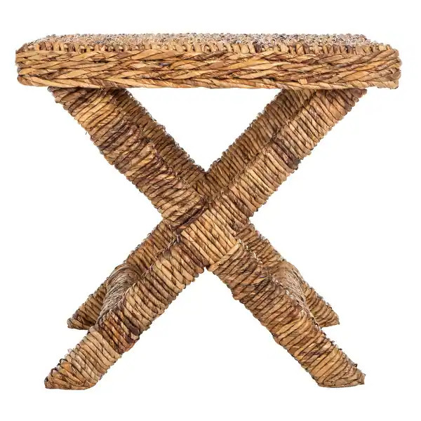 SAFAVIEH Manor Natural Wicker X-Bench - 22" x 22" x 19.5" | Bed Bath & Beyond