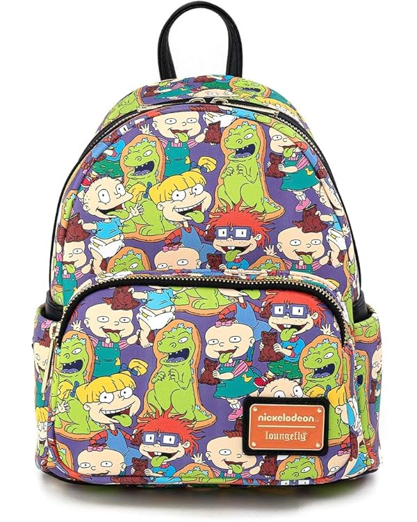 Loungefly Rugrats All Over Print Womens Double Strap Shoulder Bag Purse | Amazon (US)