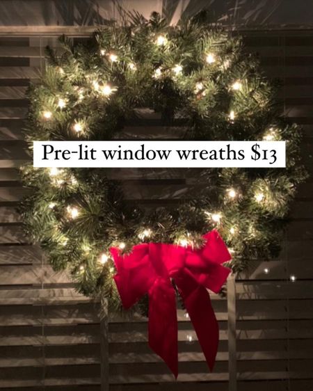 I have these wreaths in every window! Christmas decor, Christmas wreath, pre-lit wreaths, Christmas tree, outdoor Christmas decor, holiday decor, Christmas sale finds, Walmart find, Walmart Christmas decor

#LTKhome #LTKHoliday #LTKSeasonal