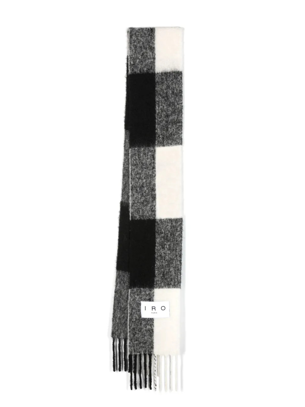 check-pattern knitted scarf | Farfetch Global