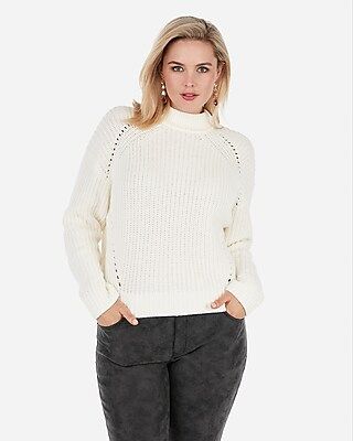 Mock Neck Pullover Sweater | Express