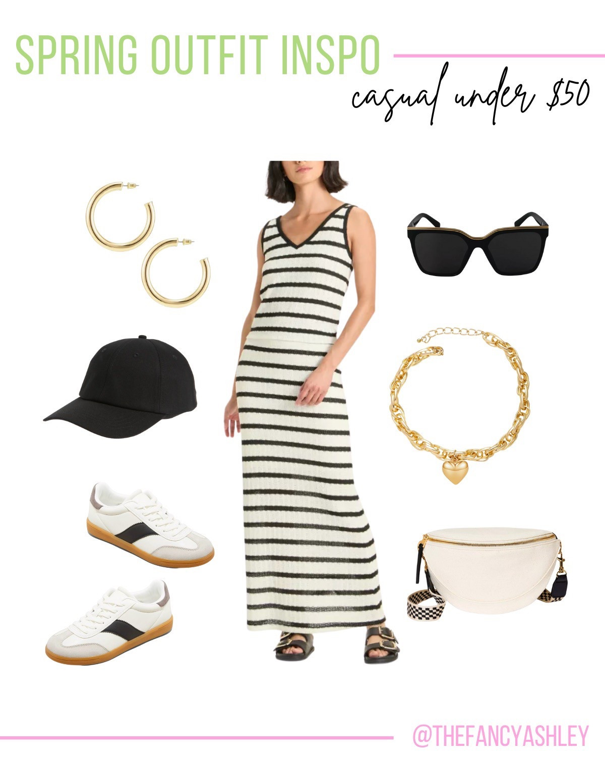 Run, don't walk—found THE cutest knit set at Target and I'm legit obsessed with these black and white stripes. It's under $50 and perfect for errands, school pickup, or even a casual lunch date. Paired it with sneaks, a cute bag, sunnies, and a baseball cap for casual outfit perfection! 

#LTKFindsUnder50 #LTKSeasonal #LTKStyleTip