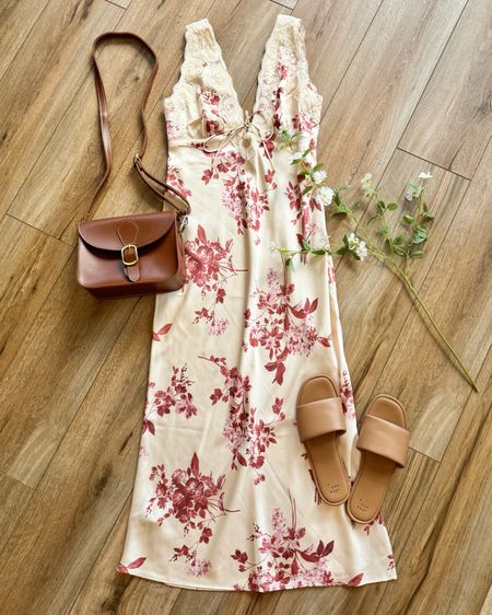 Spring dress. Floral dress. Satin midi dress. Slip dress. Graduation dress. Special occasion dress. Abercrombie sale.

Dress is tts, not much stretch so size up 1 if in between sizes. 

#LTKSeasonal #LTKsalealert #LTKGiftGuide