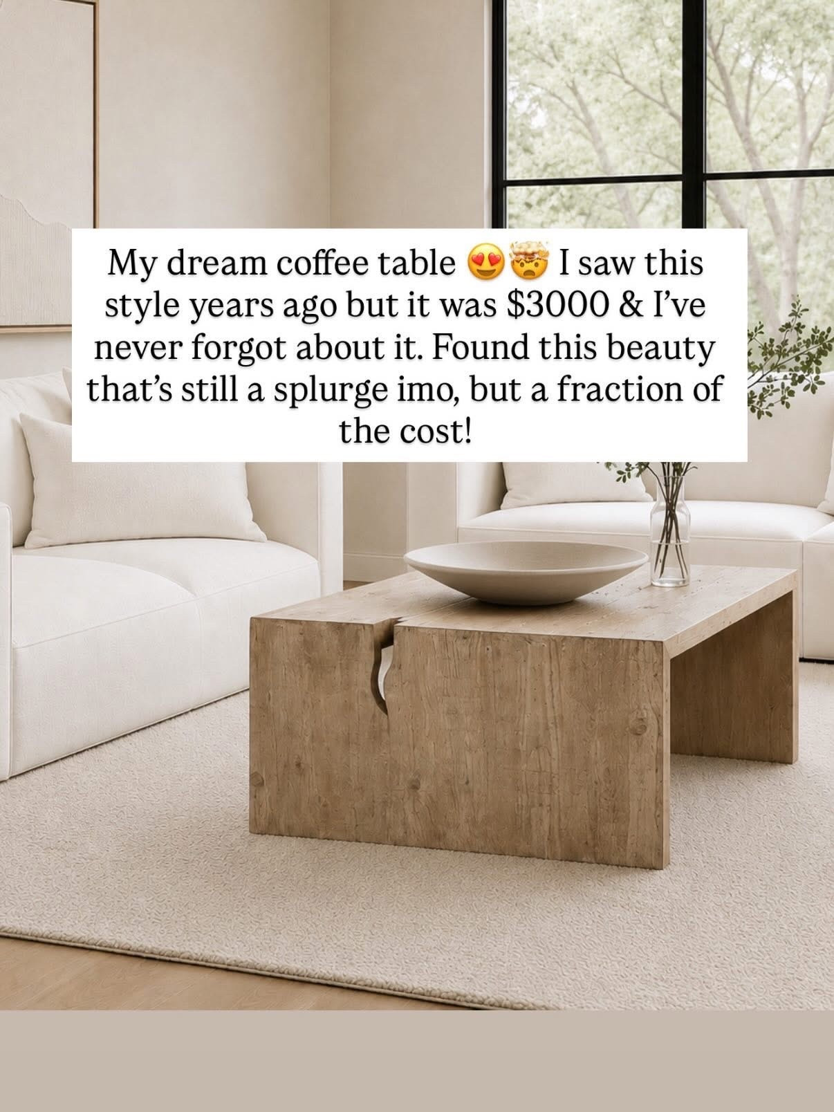 The MOST STUNNING coffee table I’ve ever found!!! How unique & such a statement