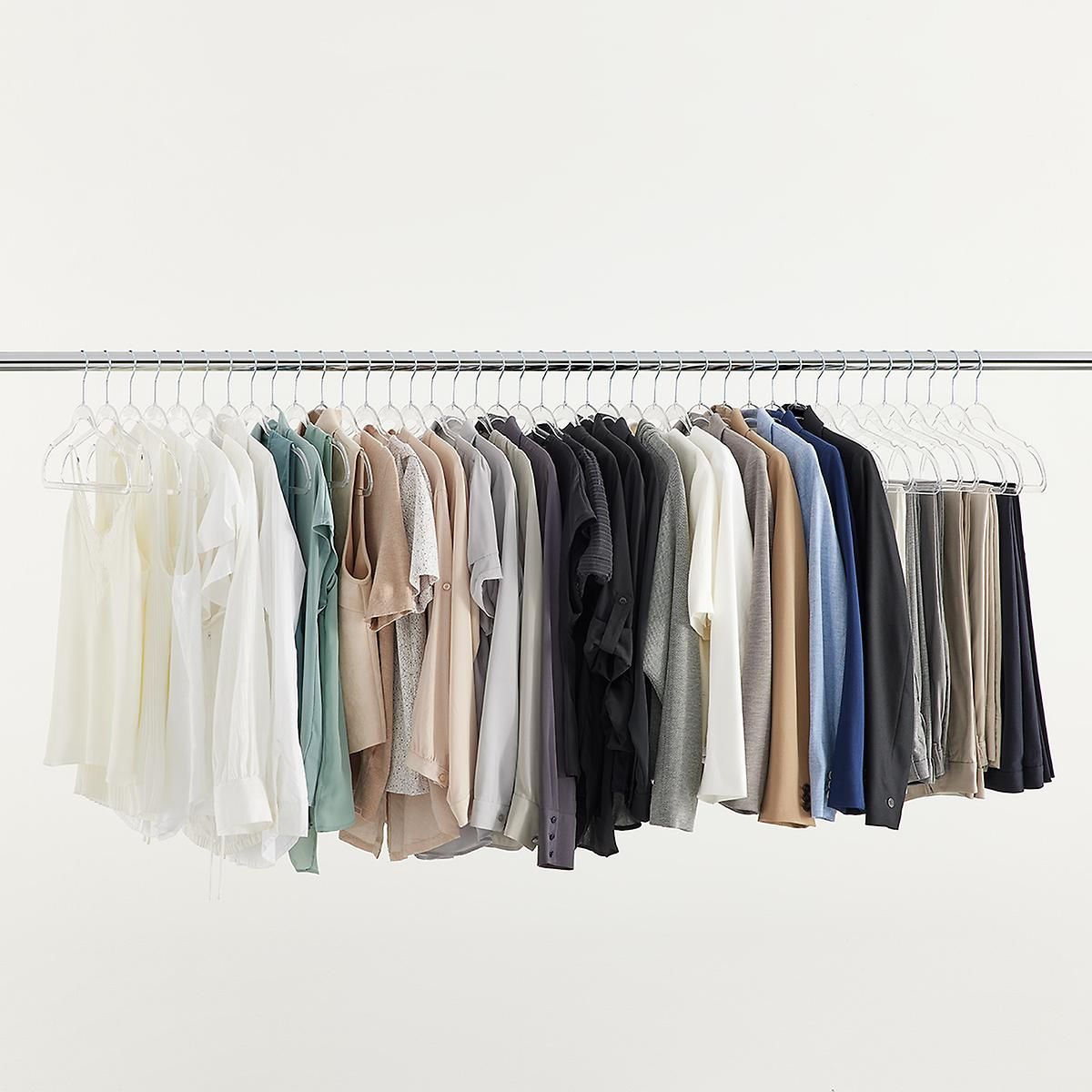 Clear Slim Suit Hangers Case of 40 | The Container Store