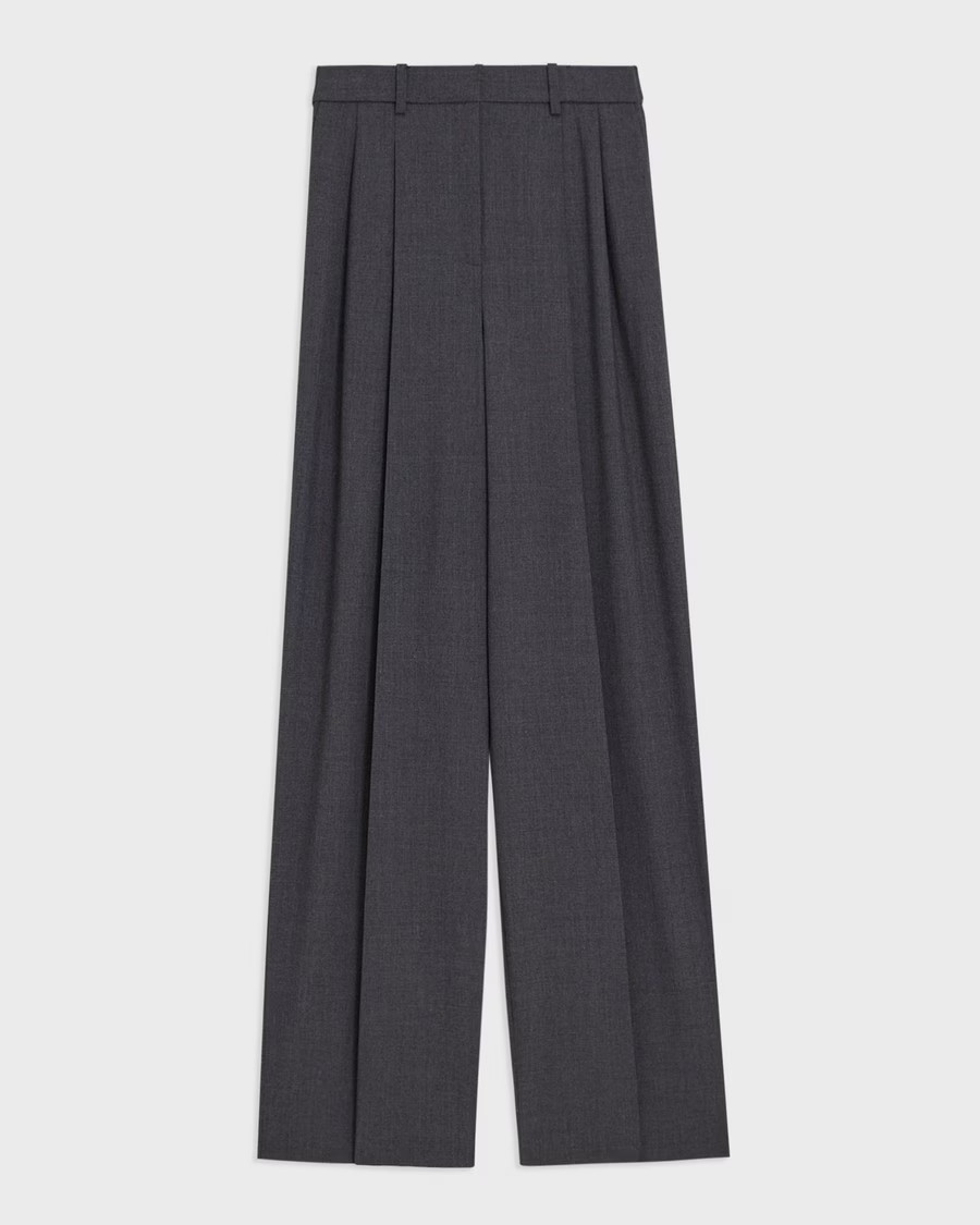Double Pleat Pant in Good Wool | Theory