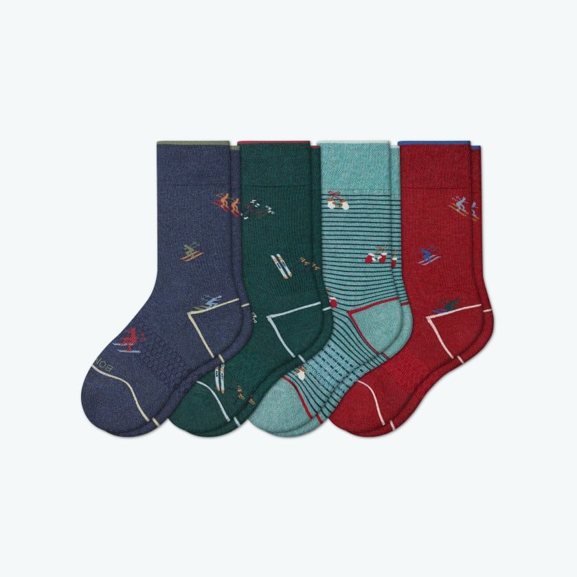 Youth Dress Chalet Calf Sock 4-Pack | Bombas Socks