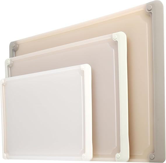 COOK WITH COLOR Cutting Boards for Kitchen - 3 Piece Set with Juice Grooves, Extra Large, Jumbo S... | Amazon (US)
