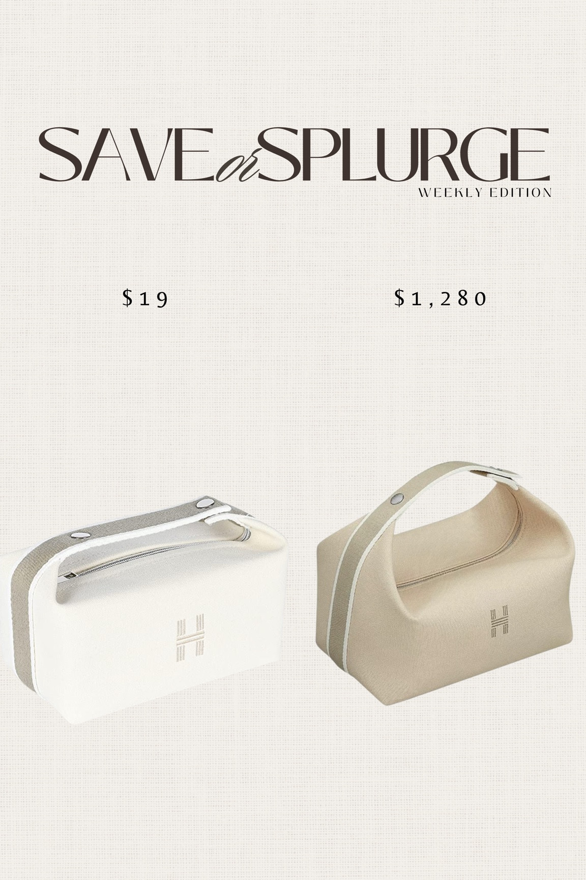 Save or Splurge - makeup bag #stylinbyaylin #doppkit #Heremes #amazon

#LTKtravel #LTKstyletip #LTKunder50