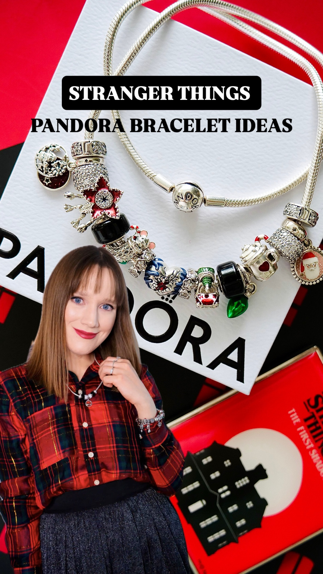 Which @theofficialpandora Stranger Things Pandora Charm Bracelet or Pandora Necklace) design is your favourite? Which Pandora bracelet and Pandora necklace should I wear to watch the Stranger Things finale in theatres? ❤️🖤

In this video I share the Upside Down Dangle charm, the Demogorgon charm and the Stranger Things Heart Pandora charm alongside some new and retired Pandora charms! ✨ if you’d like the exact name of a Pandora charm, comment below and I’ll let you know!

Are you seeing the season five Stranger Things finale in theatres or at home? 🍿 🎥 ✨

Stranger Things 5, Pandora Stranger Things, Pandora bracelets, Pandora bracelet, Pandora collection, Chen bracelets, new years outfit ideas, Pandora jewellery, Pandora me, Pandora rings.  @strangerthingstv @strangerthings.things @stonbroadway @netflixca @strangerthingstv @strangerthings.things #pandoraxnetflixstrangerthings #theofficialpandora #pandorabracelet 
#strangerthings #strangerthingsseason5