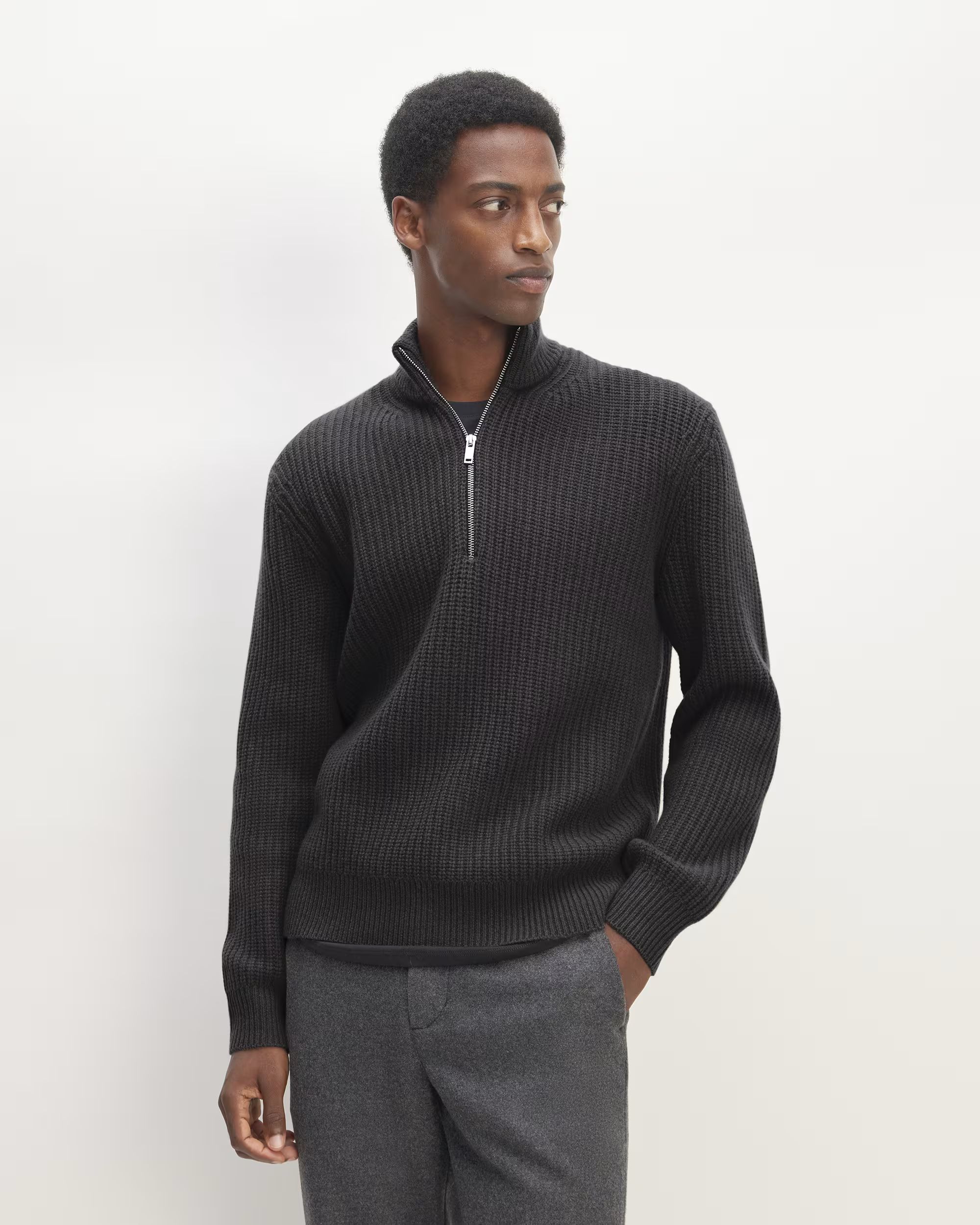 The Felted Merino Half-Zip Sweater | Everlane