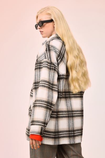 Jacquard-weave Shacket | H&M (US + CA)