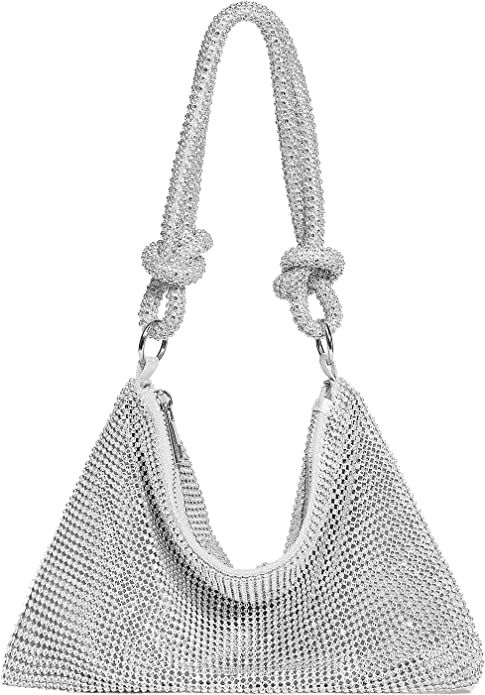 YUWITA Rhinestone Purse for Women Evening Bag Glitter Sparkly Mini Handbags | Amazon (US)