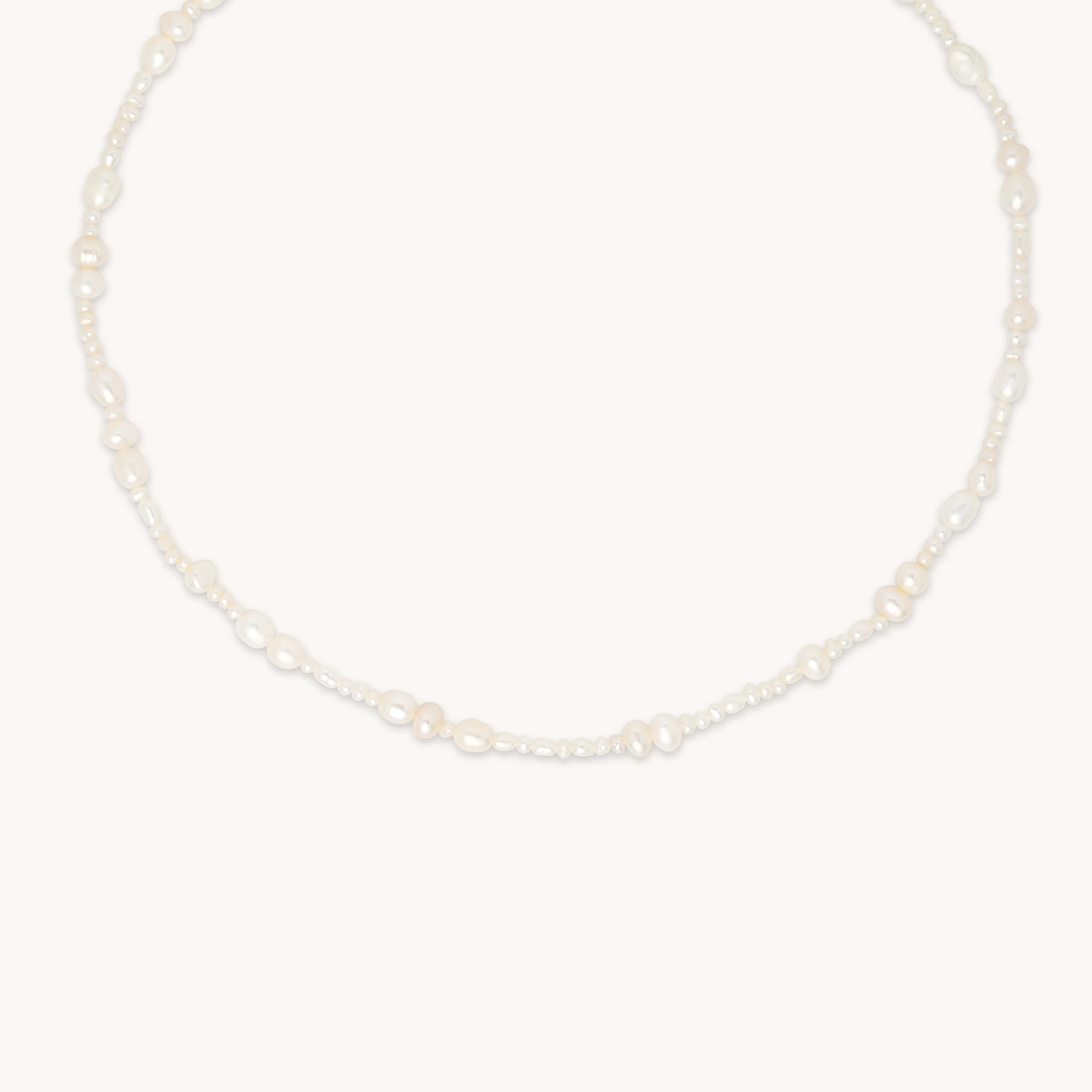 Serenity Gold Pearl Beaded Necklace | Astrid & Miyu Necklaces | Astrid & Miyu US