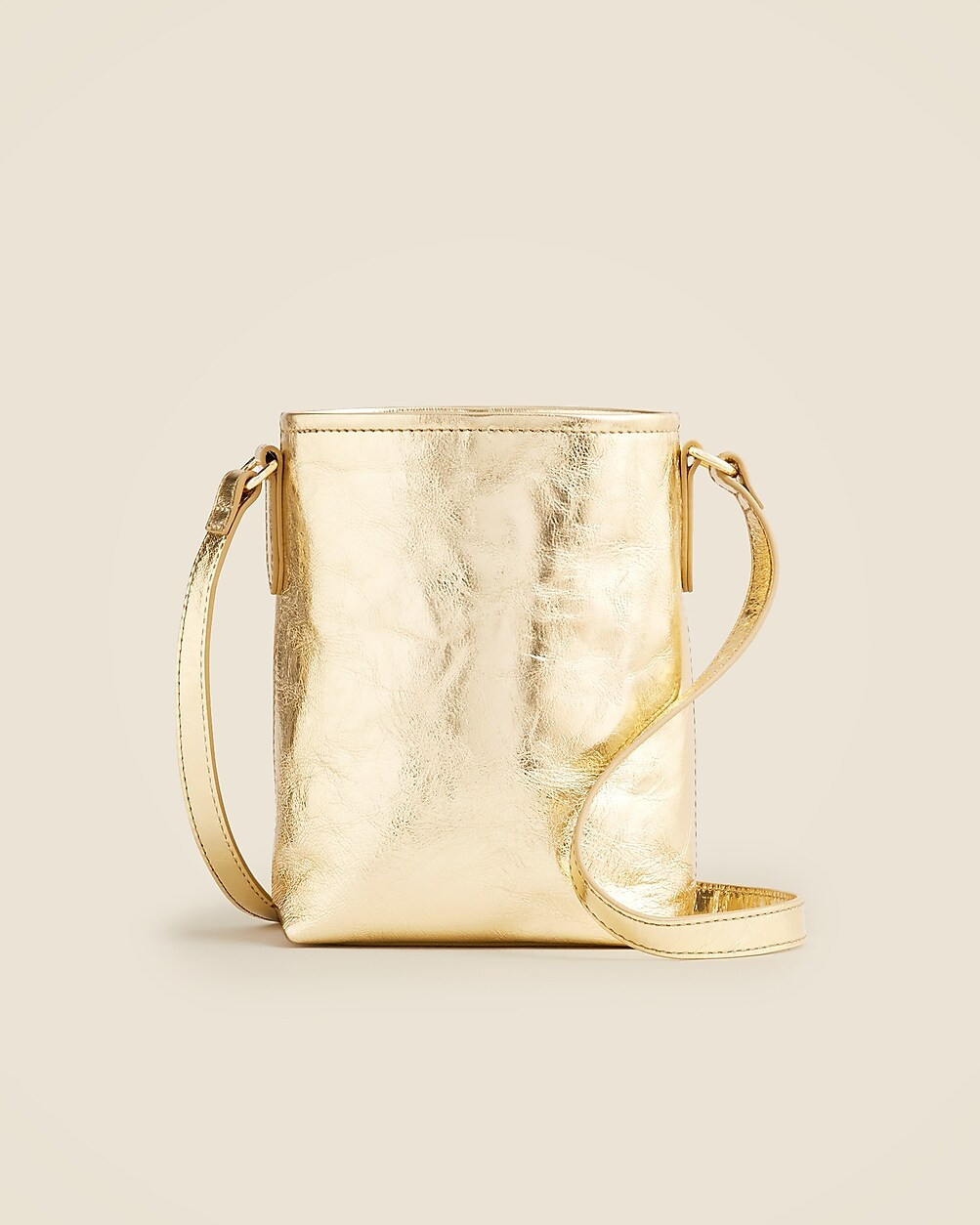 Small Berkeley crossbody bag in metallic leather | J. Crew US
