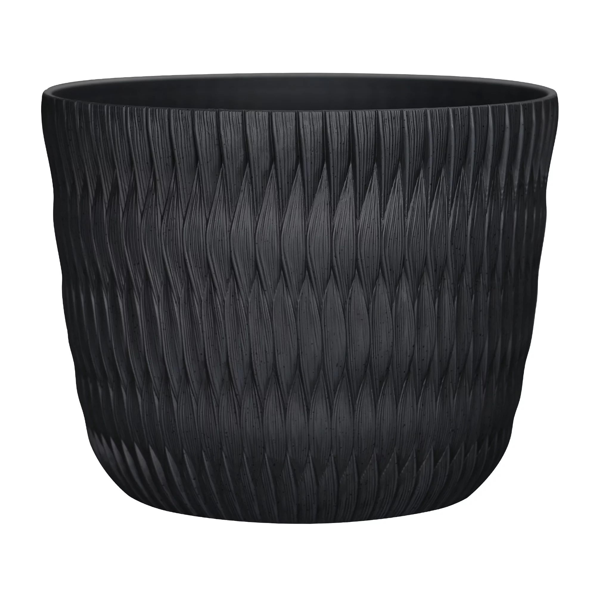 Better Homes & Gardens Carly Black Resin Planter, 15.9in x 15.9in x 12.5in - Walmart.com | Walmart (US)