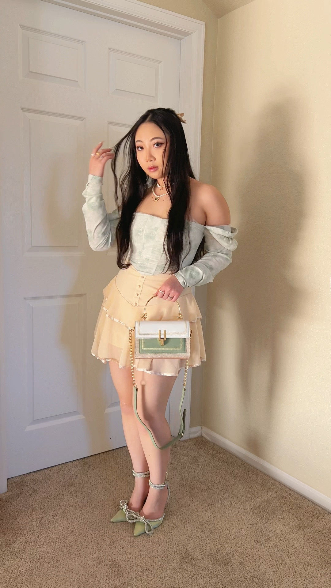 Y’all better wear more green after this video 😩✨👒 outfit deets are on my @shop.ltk in my bio 🫶

Top: @windsorstore 
Skirt: @shopcider 
Use my code: dearterryberry_ig to save $$ ✨
Heels: @publicdesire 
Necklaces: @abbott_atelier 
Bag: @sheinofficial 
Earrings: @targetstyle 
Rings: @evryjewels 

#springoutfit #springoutfitideas #springfashion #springfashion2023 #springoutfitinspo #springstyle #springlook #girlystyle #girlyoutfits #femininestyle

#LTKstyletip #LTKfit