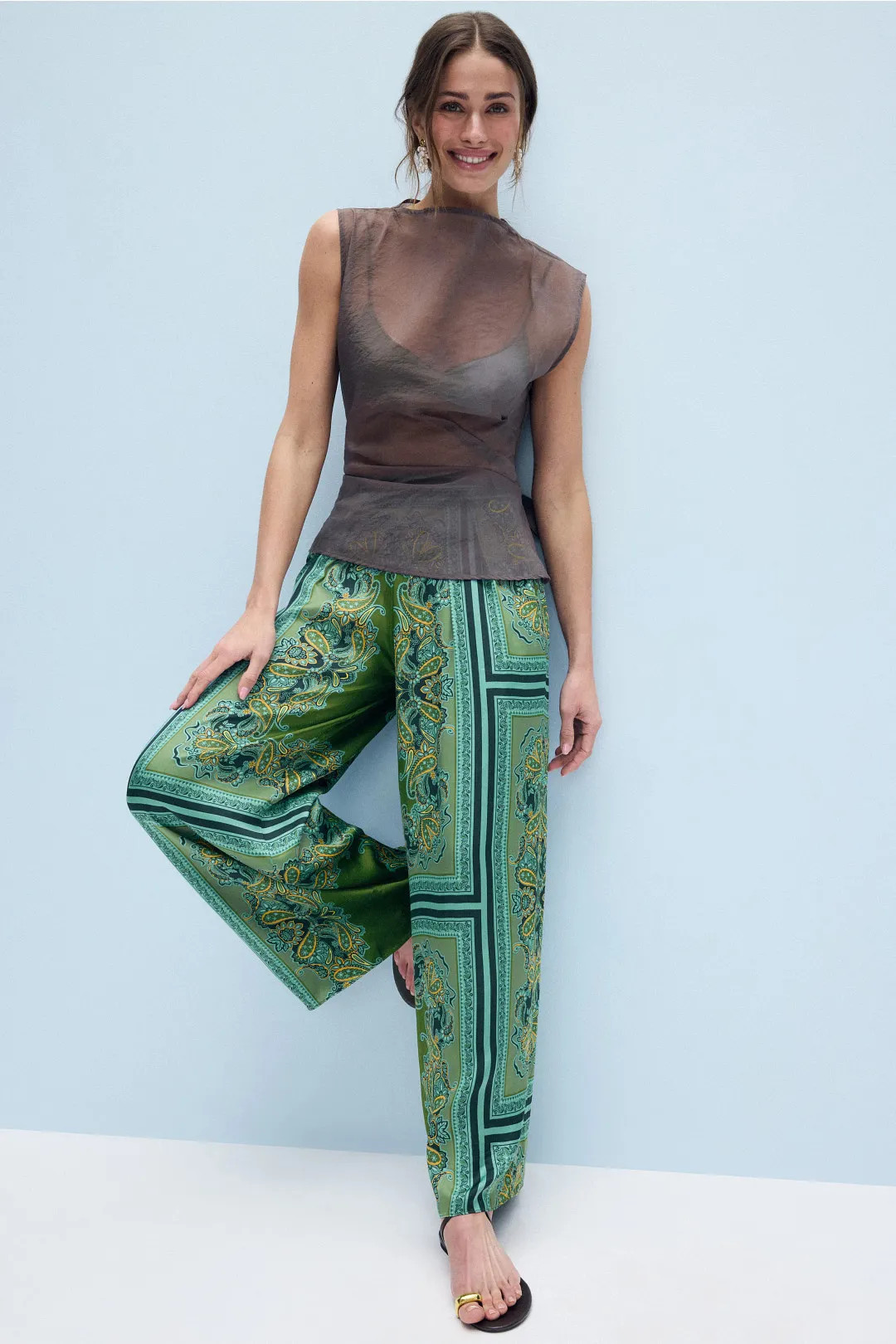 MISA Los Angeles Selena Wide Leg Trousers | Rent the Runway