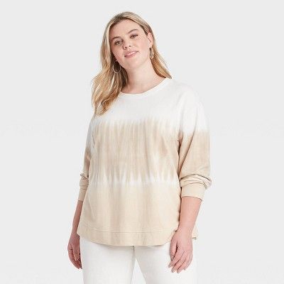 Women's Plus Size Sweatshirt - Ava & Viv™ White | Target