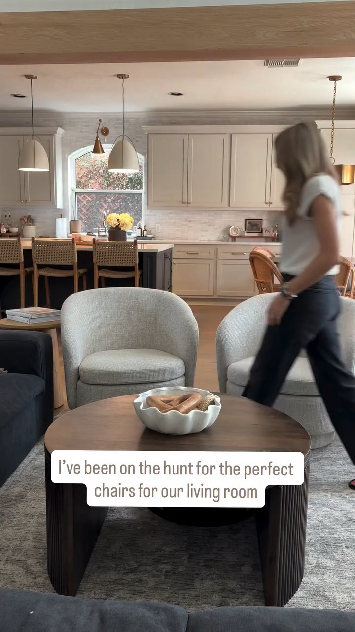 These chairs from @popmaison are perfect and just what I’d been looking for!  Without taking up a lot of space in the room, they still provide a deep, comfortable seat that’s cozy for hanging out or watching movies.  I love that they swivel, so people sitting in them can turn and face the kitchen as well! They come in 8 pretty colors.

Comment SHOP to check them out, or visit the link in my bio and head to my LTK.  Use code Miller10 for 10% off your order! 

What I have: the Hera chair in Oatmeal fabric from #popmaison

#accentchairs #swivelchairs #familyroomdesign #livingroomdesign 

⬇ https://liketk.it/5YyTy