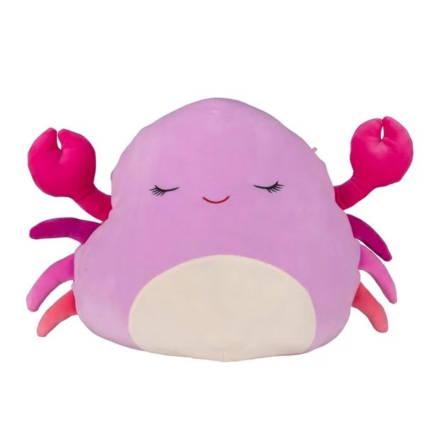 Squishmallows Official Kellytoy Plush 16 inch Pink Crab W Ith Multi Colored Legs & Closed Eyes - ... | Walmart (US)