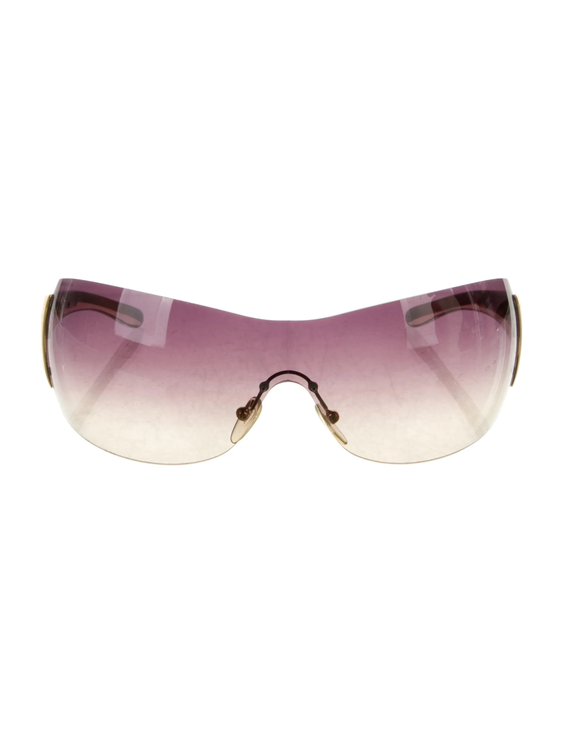 Interlocking G Logo Shield Sunglasses | The RealReal