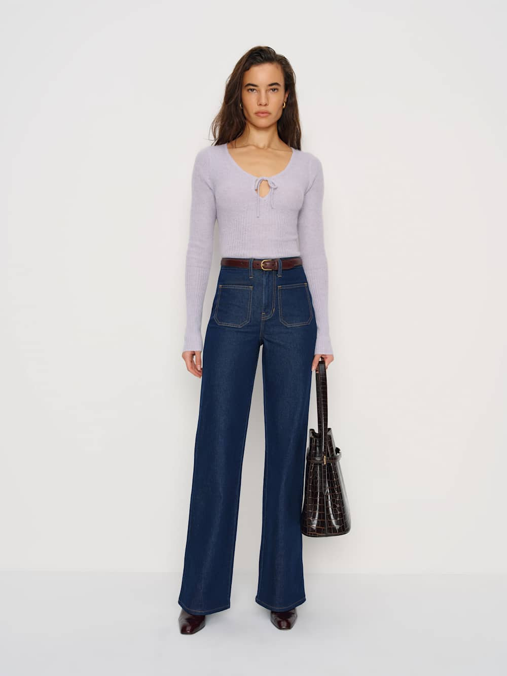 Aimee Fine Alpaca Sweater | Reformation (Global)