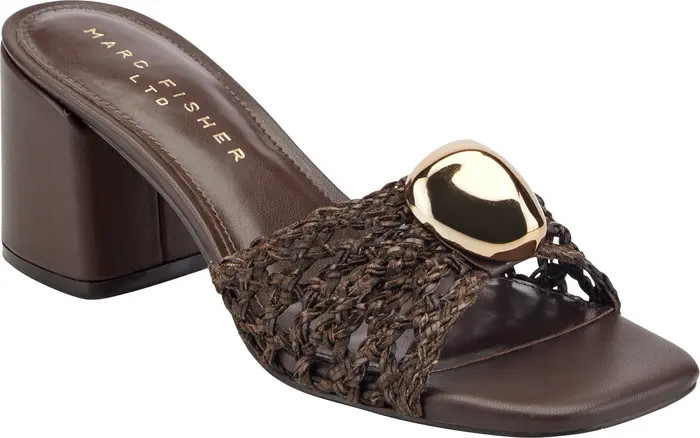 Farrel Embellished Square Toe Slide Sandal (Women) | Nordstrom