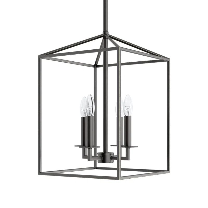 Ellis 4 - Light Dimmable Lantern Square / Rectangle Chandelier | Wayfair North America