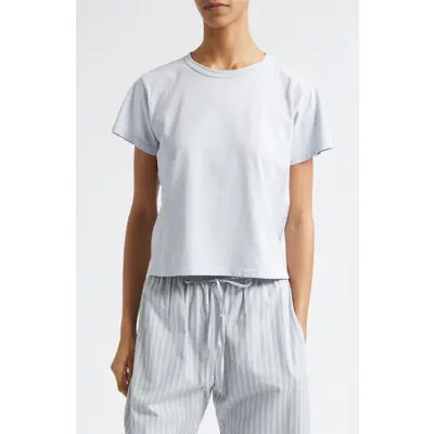LESET The Margo Crop Tee in Black at Nordstrom, Size X-Small | Nordstrom