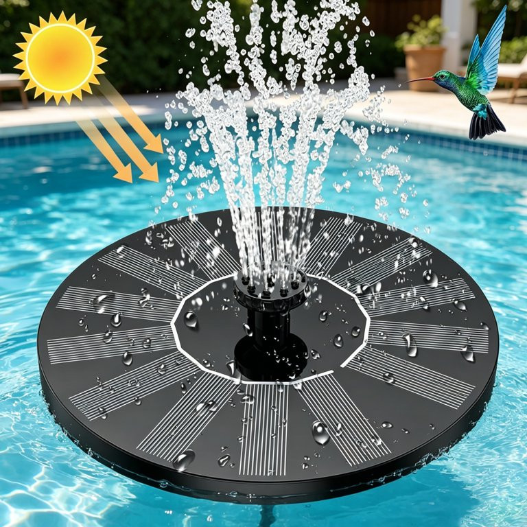 AISITIN 1.5W Solar Fountain Pump, Newly Upgraded with 6 nozzles Solar Bird Bath Fountain, Suitabl... | Walmart (US)