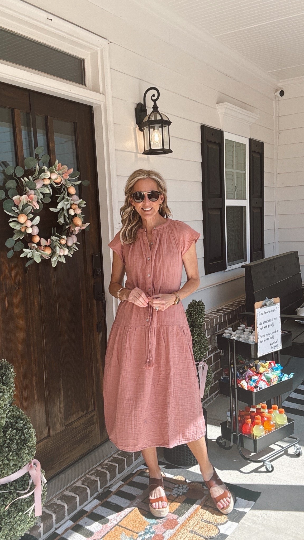 Another Time and Tru stunner this dress is under $20 comes in so many colors and is absolutely perfect for spring… Packets lined and ready to go  