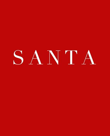 Santa: A decorative book for coffee tables, bookshelves and interior design styling | Stack deco ... | Amazon (US)