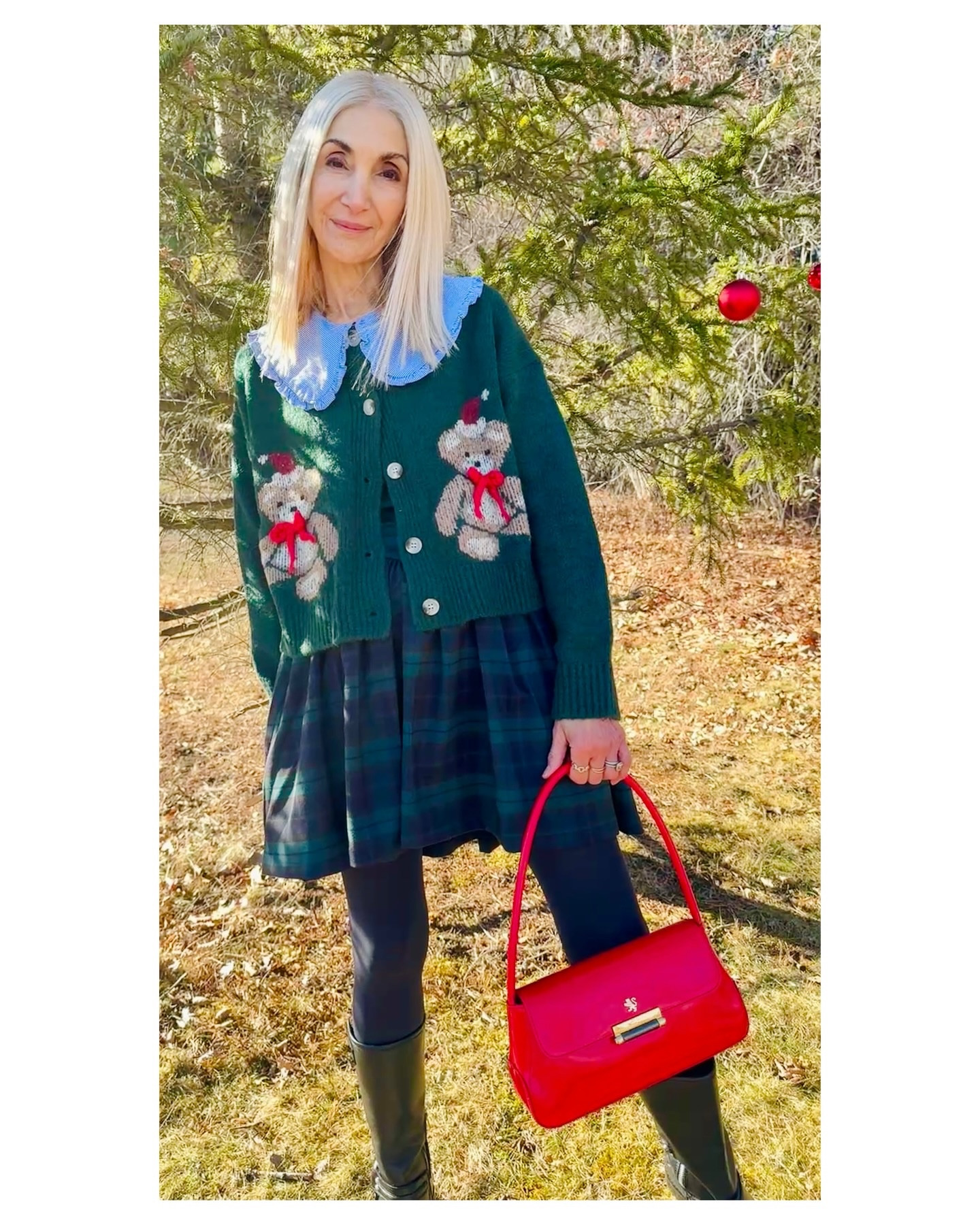 I like feeling like a kid, running and jumping like a kid, and yes, dressing like a kid. Especially at Christmas! Wishing everyone that feel-like-a-kid-at-Christmas feeling. 

Teddy bear sweater * plaid * watch plaid * rl christmas *. Ralph Lauren * holiday fashion * holiday style 

 
#ltkover50 #ltkfashion 
#holidaystyle #holidayfashion #over50fashion #mystyle #ralphlaurenchristmas

#LTKHoliday #LTKgrwm #LTKOver40