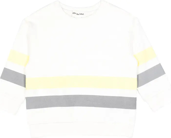 MILES THE LABEL Stripe Stretch Cotton T-Shirt | Nordstrom | Nordstrom