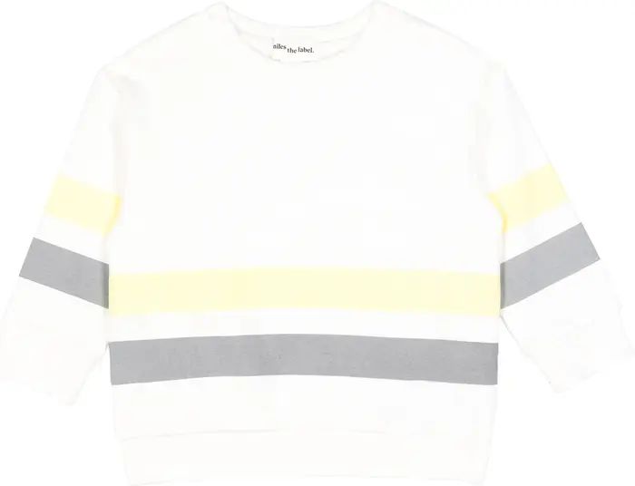 MILES THE LABEL Stripe Stretch Cotton T-Shirt | Nordstrom | Nordstrom