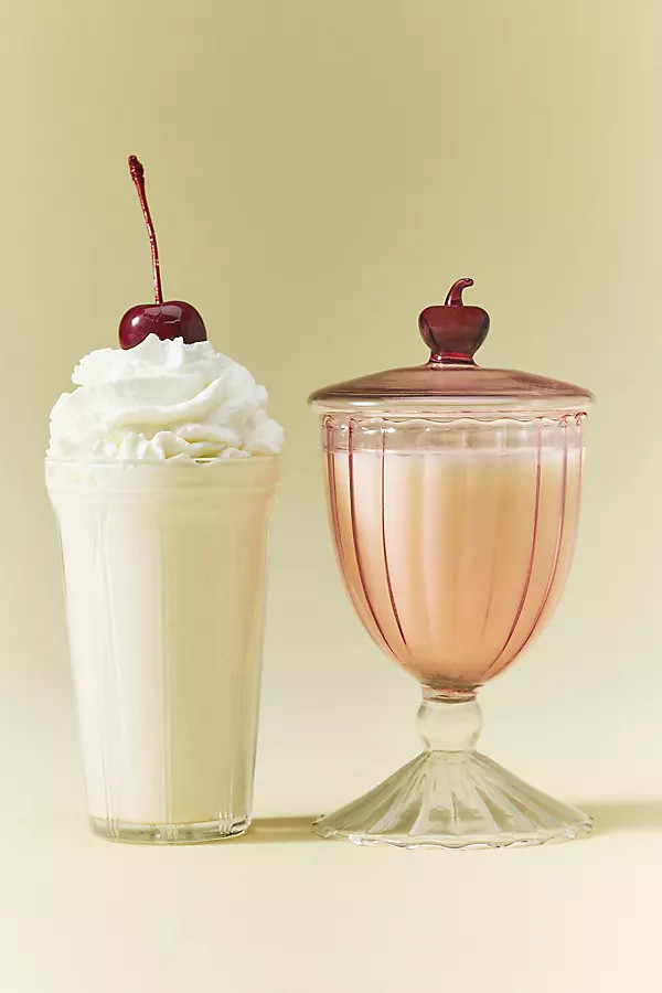 Astrid Gourmand Vanilla Shake Glass Candle | Anthropologie (US)