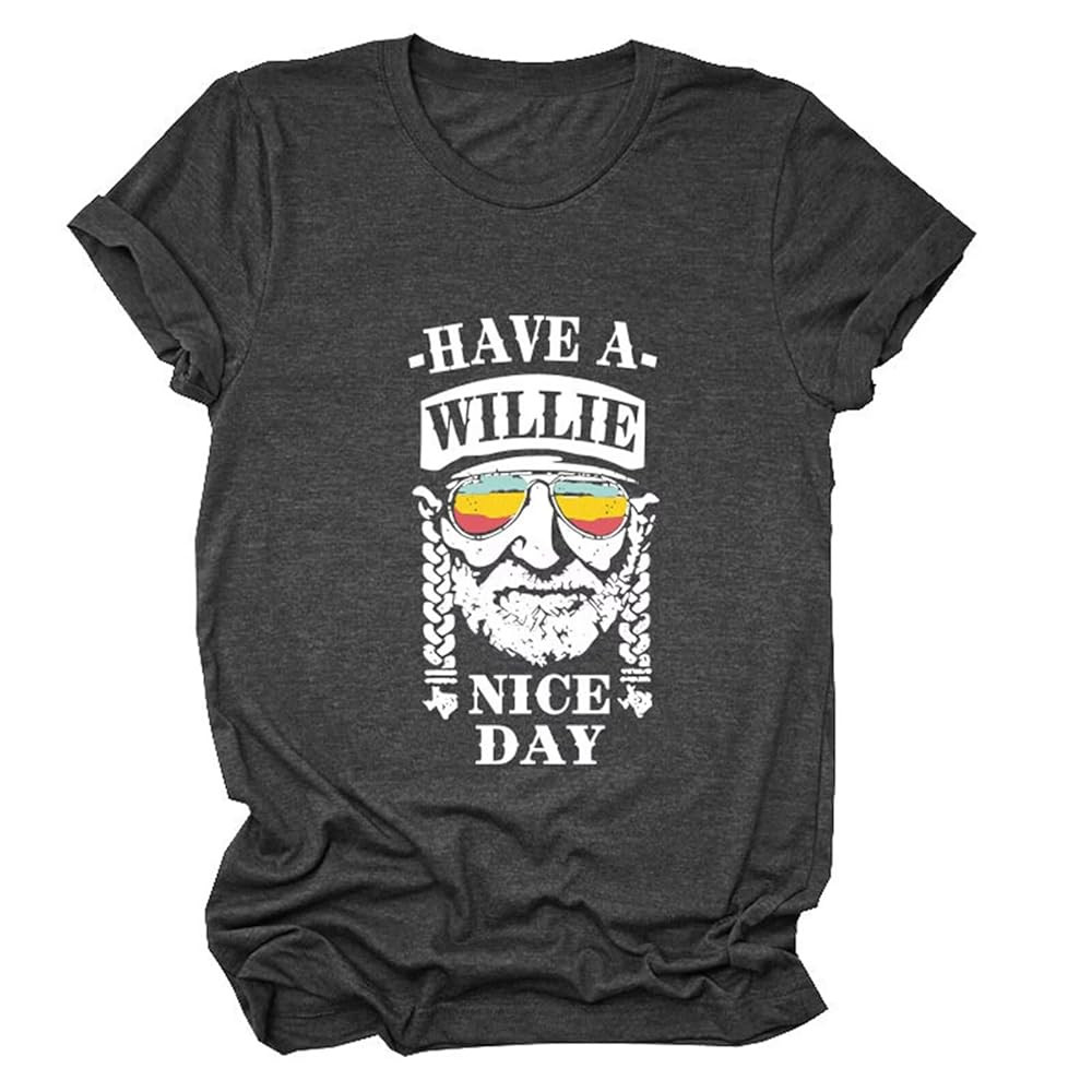 Retro Shirt Have A Nice Day Women Vintage Country Music Shirts Funny Graphic Tee Rock N Roll Cool... | Amazon (US)