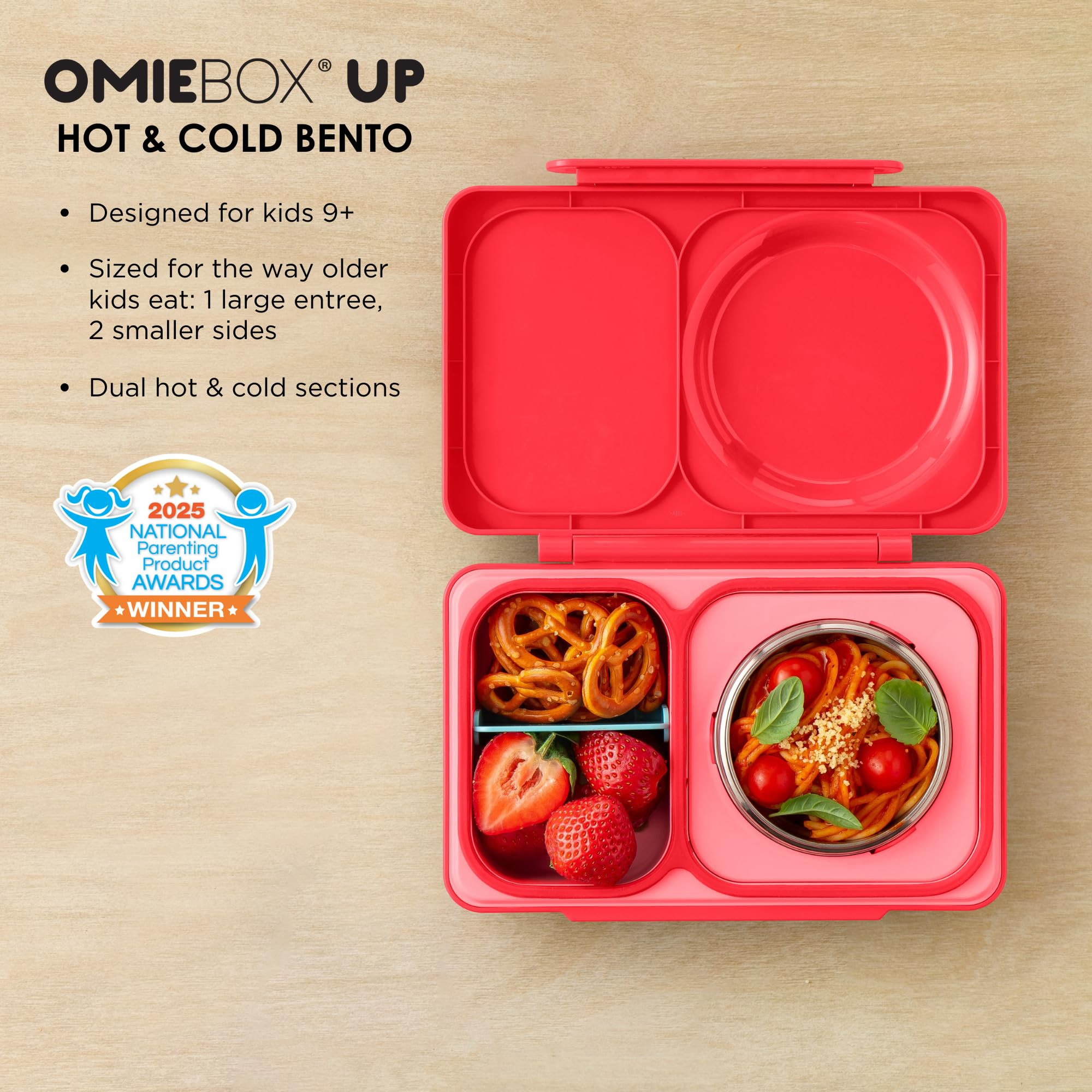 Omie OmieBox UP bento Box for Kids | Insulated Lunch Box | Leak Proof Vacuum Insulated Thermal Fo... | Amazon (US)