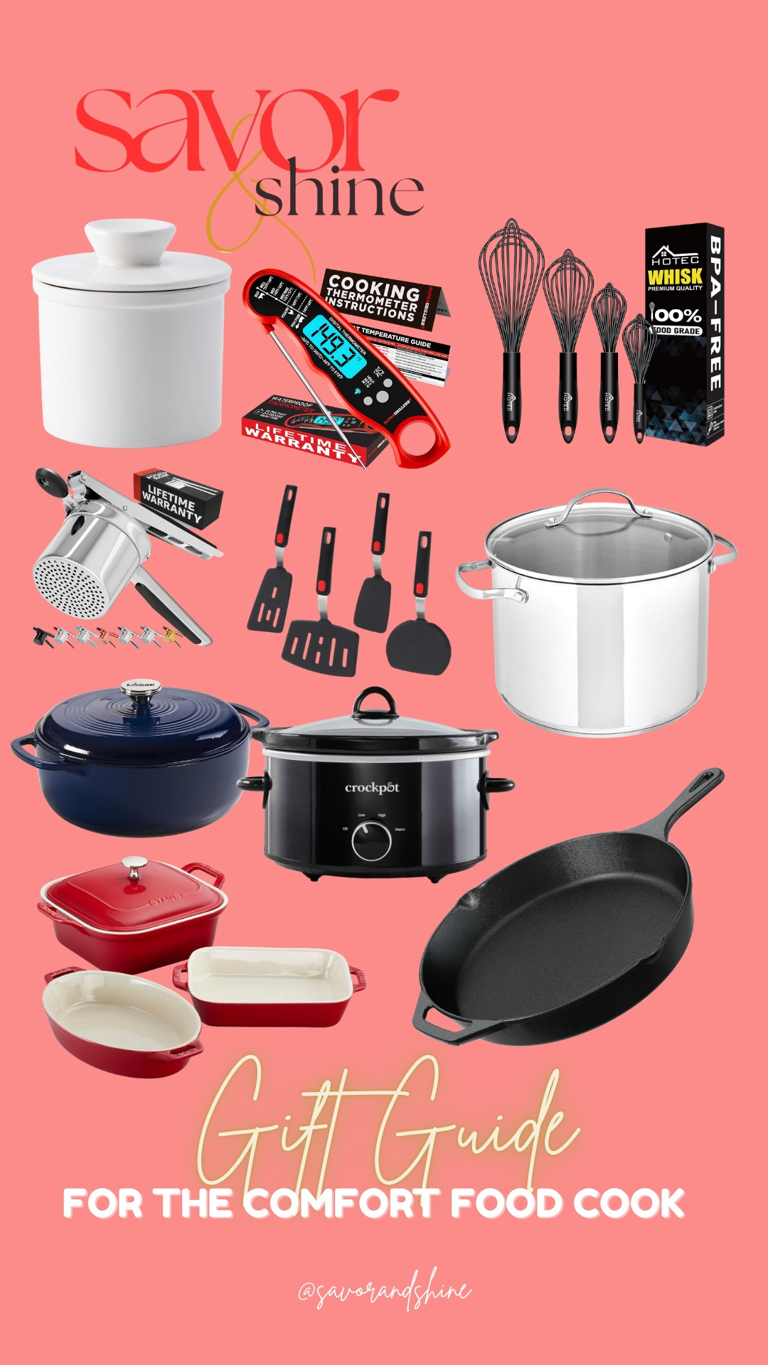 For the cook who believes comfort is a love language.
My Comfort Food Cook Gift Guide is filled with kitchen staples that make every simmer, stir, and slow bake feel a little more magical.

Think Dutch ovens, wooden spoons, nostalgic flavors, and tools that turn simple ingredients into soul warming meals. Perfect for the home chef who keeps the family gathered around the table.

Tap to shop the full guide and gift a little extra comfort this season.


#LTKfoodie #LTKCyberWeek #LTKGiftGuide