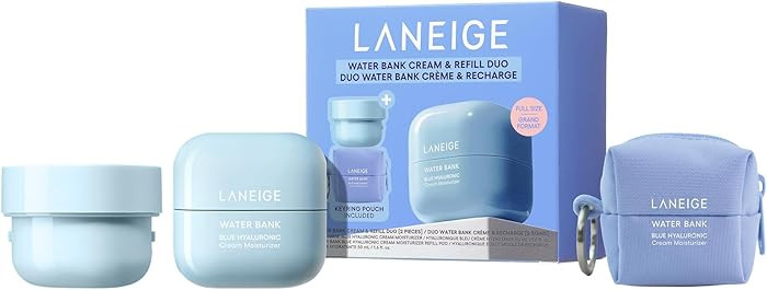 LANEIGE Water Bank Blue Hyaluronic Cream Moisturizer: Hydrating Korean Face Cream with Squalane &... | Amazon (US)
