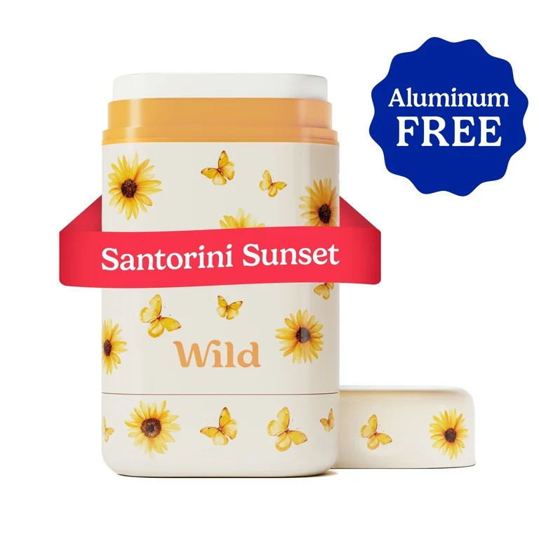 Wild Refillable Deodorant Starter Pack – Aluminum Free. Sunflower Case + Santorini Sunset Refil... | Walmart (US)